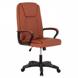 OFFICE CHAIR HM1188.02 BROWN PU LEATHER 63x70x114Hcm.