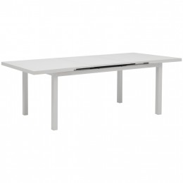 DINING ALUMINUM TABLE KRINTER HM6062.01 WHITE- EXPANDABLE 240/180Χ100Χ77Hcm