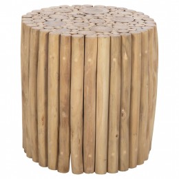 COFFEE TABLE ROUND COOTER HM9865 TEAK BRANCHES- NATURAL Φ39x40.5Hcm.