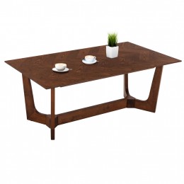 COFFEE TABLE RIMER HM9743 MDF WITH SPECIAL ASH VENEER IN WALNUT COLOR 120X60x45H cm.