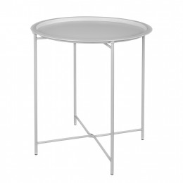Table Foldable Metallic Grey '46cm HM5287.02