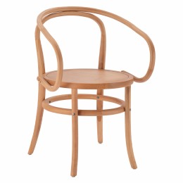 Wooden Armchair from beech wood in natural color HM8746.01 56x52x82cm