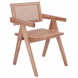 WOODEN CHAIR BLAIRE WITH ARMS HM8916.01 52x50x80Y cm.