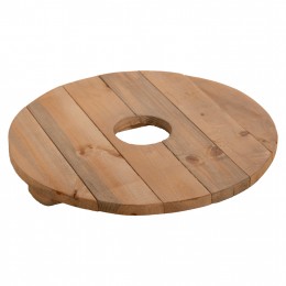 ROUND TABLE FOR BEACH UMBRELLA Φ40 PINE WOOD WITH SUPPORT RIBS HM6108