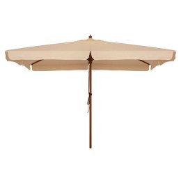 Professional umbrella 4x4m with wooden frame HM6023 Beige