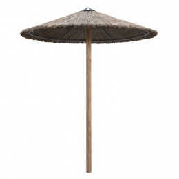 UMBRELLA WITH STRAW WOODEN POLE AND SUPPORT BEAMS Φ216x270H.HM5896