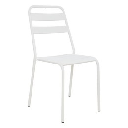 Metallic chair White matte Jason HM5177.02 43x50x86cm