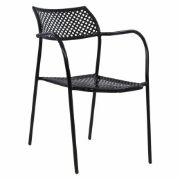 Metallic chair Black Thetis HM5173.11 55x58x76.5 cm