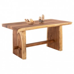 DINING TABLE EGON HM9490 SOLID SUAR WOOD 7,5cm.TOP- IN NATURAL COLOR 200x100x80Hcm.