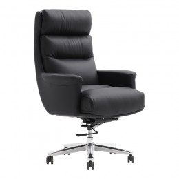 Manager's office chair Nagal pakoworld PU in black color 71x73x117-123cm
