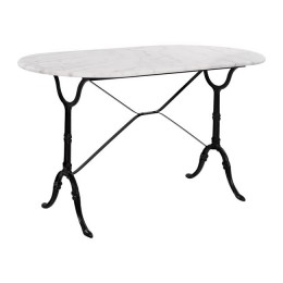 Table with base from cast iron HM440 with marble oval 120x59x72