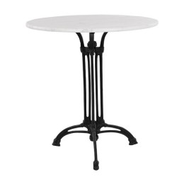 Table with 3 legs base from iron HM5609 with marble  Round 60x73cm