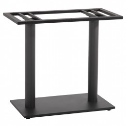 BASE FOR TABLE HM435.20 METAL DOUBLE IN MATTE GREY WITH HEIGHT ADJUSTERS 40Χ70Χ72Hcm.