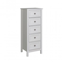 FRENCH COMMODE 5DRAWERS MDF GREY LIGHT E1 PRC
