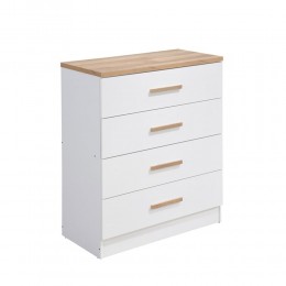 PRACTICO COMMODE 4DRAWERS NATURAL WHITE E1 MY