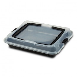 NAVA  Rectangular baking pan "Nature" with lid and non-stick coating stone 40cm 10-103-151