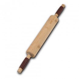 NAVA Wooden Rolling pin "Terrestrial" with silicone handle 46cm 10-107-029