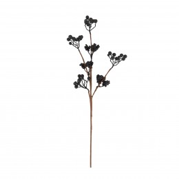 ARTIFICIAL BRANCH WITH BLACK BERRIES 50X30X5CM 101462