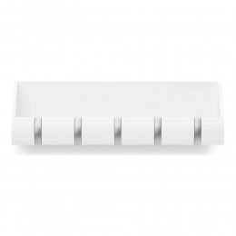 CUBBY WOODEN WALL HANGERS WITH WHITE SHELF 42.5Χ7Χ8cm 1017568-660