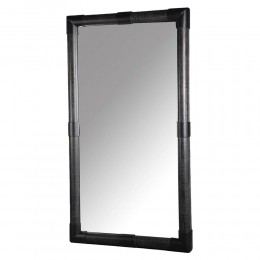 MODERN MIRROR WOOD BLACK 90x10,5xH166cm E1 PRC