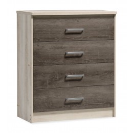 Chest f 4 drawers Olympus pakoworld  in castillo-toro colour 80x40x95