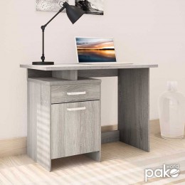 Office table Looney pakoworld with drawers in white wash colour 100x55x75cm