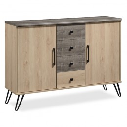 Chest of drawers Bruno pakoworld in viscount - toro color 133,5x40x96,5cm