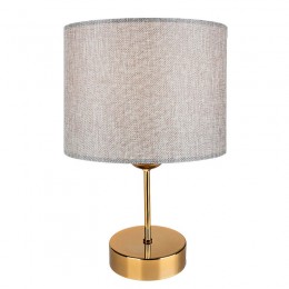 Table lamp PWL-0961 pakoworld Ε27 beige brown-golden D22x32cm
