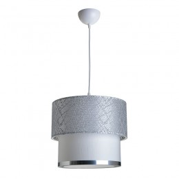 Ceiling light PWL-0963 Ε27 pakoworld silver-white D30x55cm