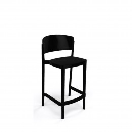 Abuela Stool 77 bar stool Technopolymer BLACK 15821-56878