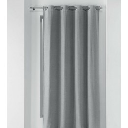 CURTAIN WITH EYELETS 135 x 240 CM BLACKOUT PLAIN CHAMBRAY CHINEA GREY 1608889