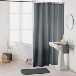 Essencia shower curtain with charcoal grey 180x200cm 1800695