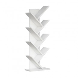Bookcase Luptus pakoworld melamine white 46x22x128.5cm