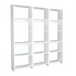 Rabuku pakoworld bookcase in white shade 146x22x123cm