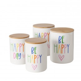 HAPPY STORAGE CONTAINER WITH BAMBOO LID 2038294