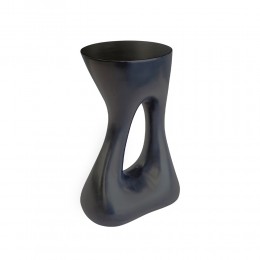 ABSTRACT SIDE TABLE CEMENT BLACK 38x28xH56cm VN
