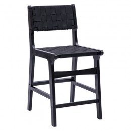 Bar stool Ridley pakoworld wood-pu black