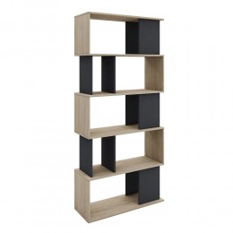 LEGO BOOKCASE MELAMINE SONOMA GREY DARK 80x33xH175cm E1 EU