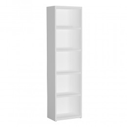 LINES BOOKCASE 4SHELVES HONEYCOMB WHITE CHIPBOARD WITH MELAMINE CARTA 46x29xH180cm E1 PRC