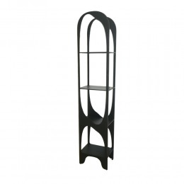 NESSOS BOOKCASE METAL BLACK 41,5x30xH200cm PRC