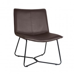ATTENDRE CHAIR VISITOR FABRIC BROWN METAL METAL 65x76xH82cm PRC