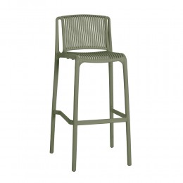 POLLY STOOL BAR PP OLIVE GREEN PRC