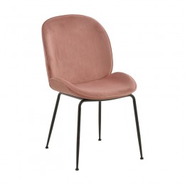 Chair Adelaide pakoworld rotten apple-black leg 47x64x88cm