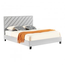 Double bed Franky pakoworld pu dark grey 160x200cm