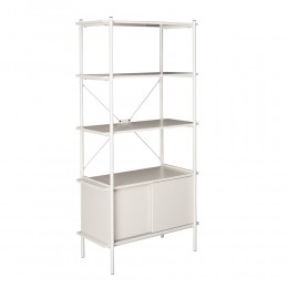 POPULAR BOOKCASE MELAMINE 80x40xH163cm E1 PRC