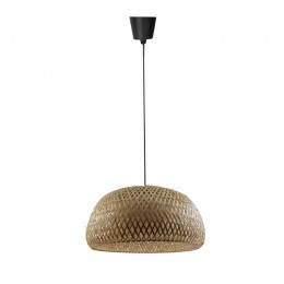 Ceiling light Karlo Inart E27 natural bamboo D45x170cm