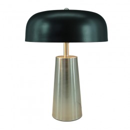 Table lamp Luminary Inart E27 silver-black metal D30x40cm