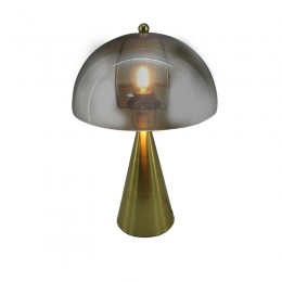 Table lamp Illumna Inart E27 gold metal-glass D25x37cm