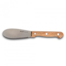 NAVA Spreading knife stainless steel "Terrestrial" with wooden handle 19cm