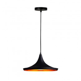 Latren ceiling lamp pakoworld black-gold metal Φ36x18cm